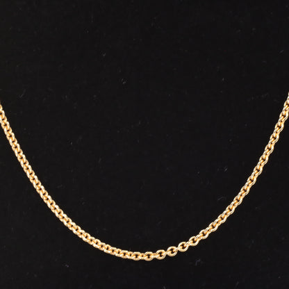 Vintage 14ct Yellow Gold 18 Inch Danish Rolo Chain Necklace 2.2mm Boxed Gift