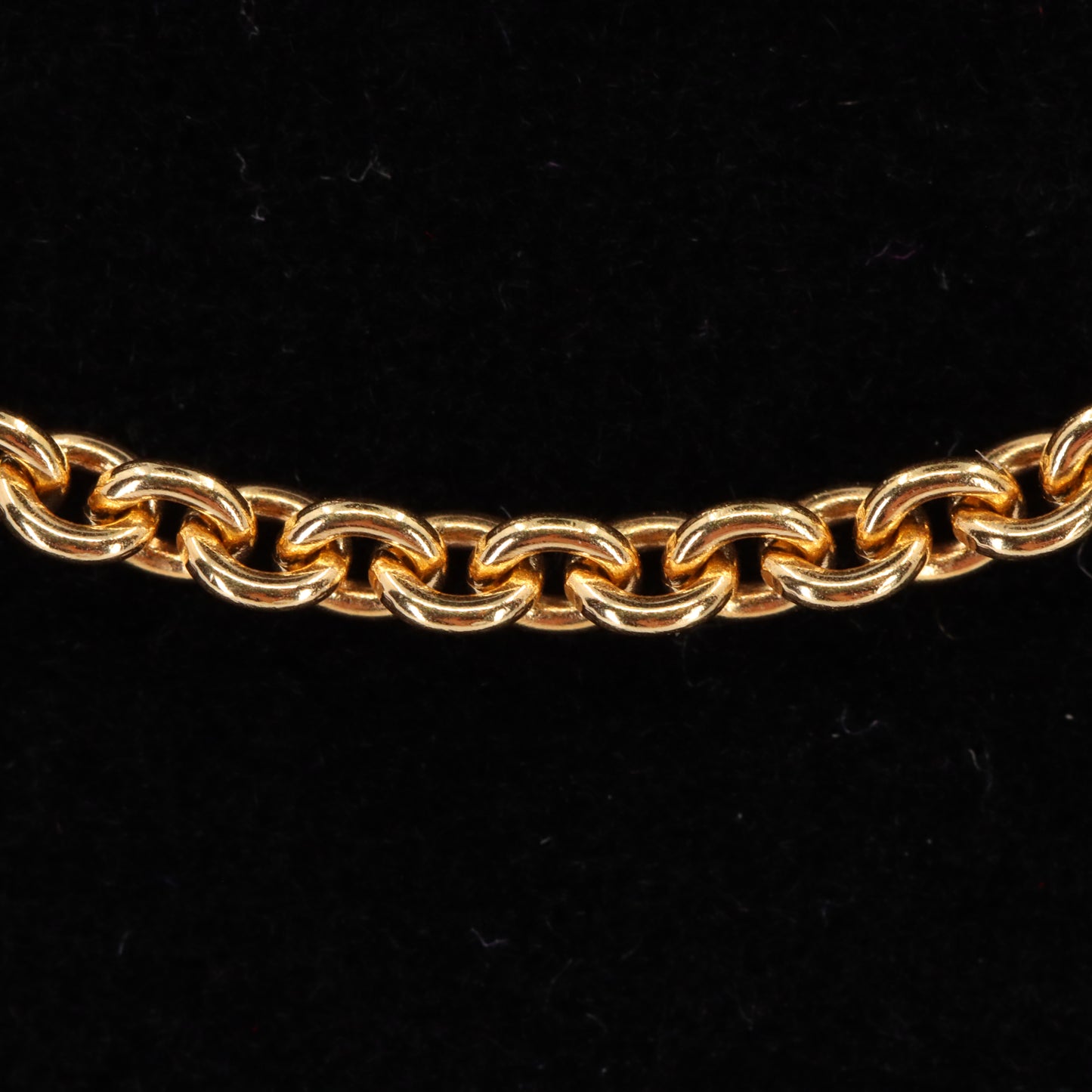 Vintage 14ct Yellow Gold 18 Inch Danish Rolo Chain Necklace 2.2mm Boxed Gift