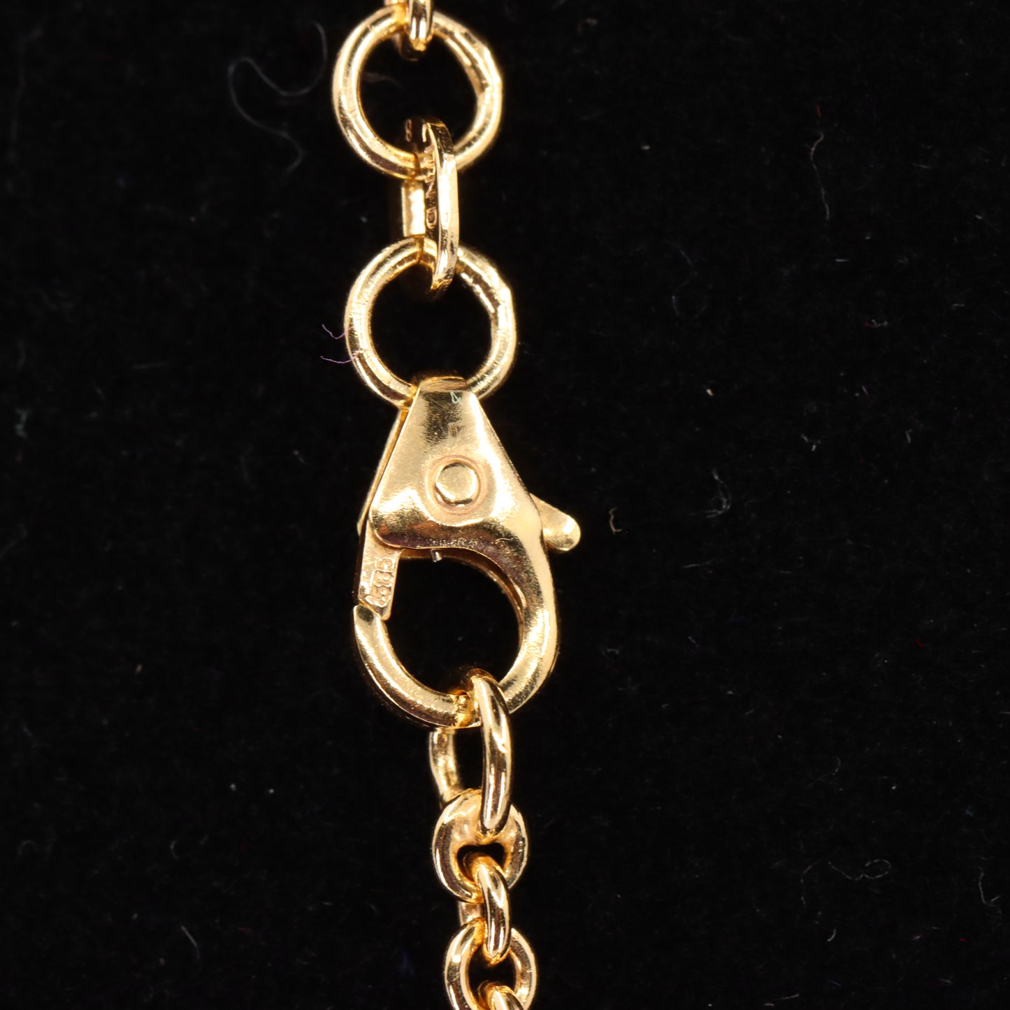 Vintage 14ct Yellow Gold 18 Inch Danish Rolo Chain Necklace 2.2mm Boxed Gift