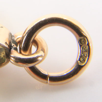 Vintage 9ct Hallmarked Citrine Heart Pendant Yellow Gold Charm Gift