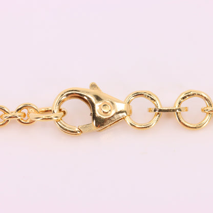 Vintage 14ct Yellow Gold 18 Inch Danish Rolo Chain Necklace 2.2mm Boxed Gift