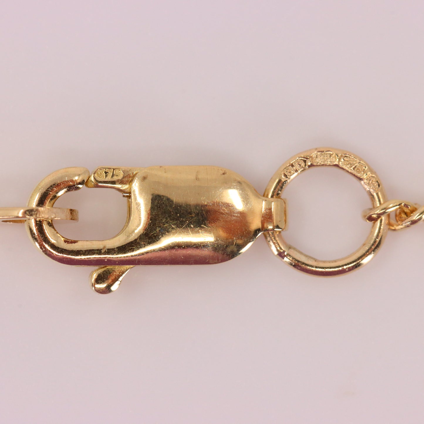Vintage 9ct Hallmarked Gold 18 inch Art Nouveau Mackintosh Necklace Boxed