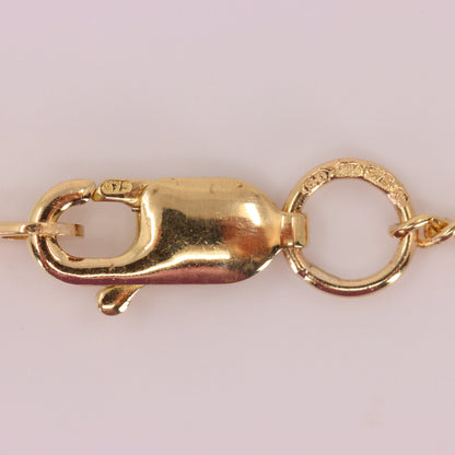 Vintage 9ct Hallmarked Gold 18 inch Art Nouveau Mackintosh Necklace Boxed