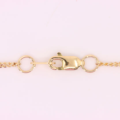 Vintage 9ct Hallmarked Gold 18 inch Art Nouveau Mackintosh Necklace Boxed