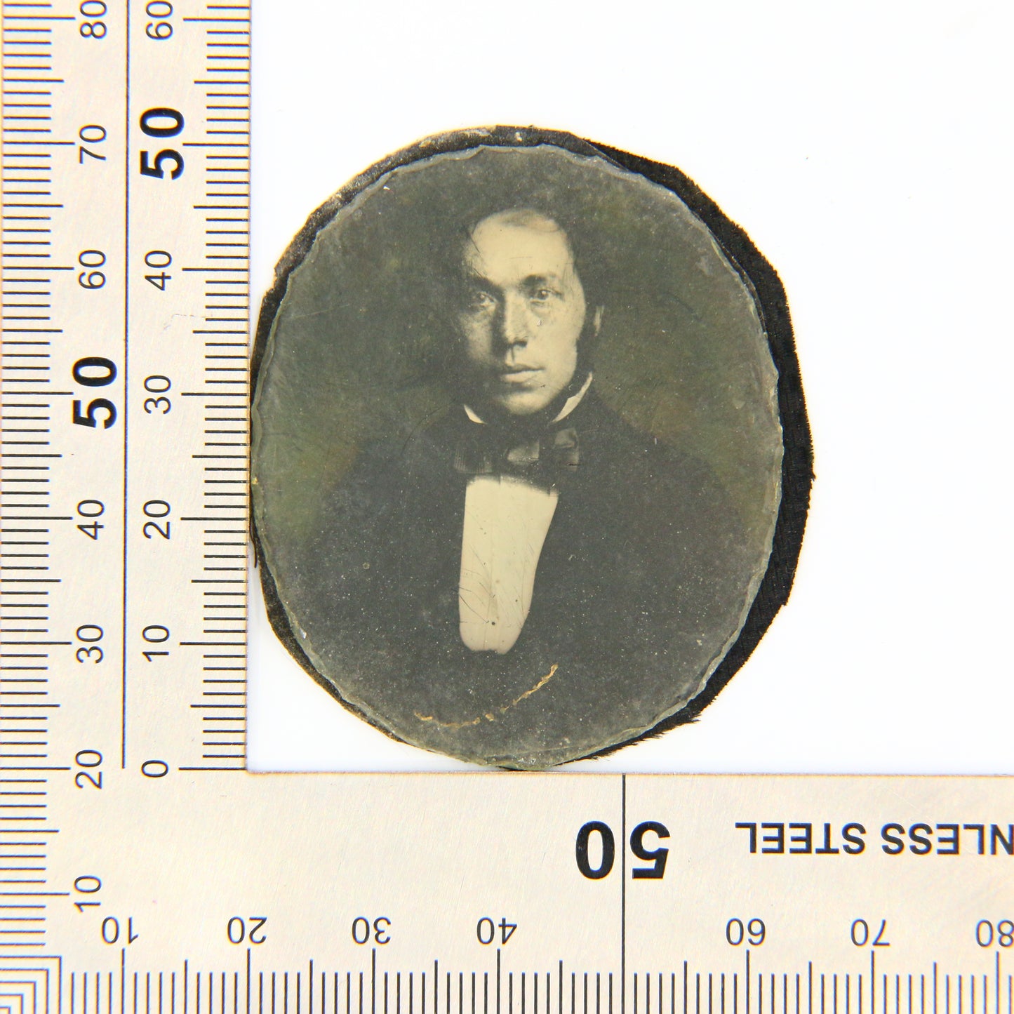 Antique Daguerreotype Photograph Glass with Backing 1800s Photography Man in SuitAntique Daguerreotype Photograph Glass with Backing 1800s Photography Man in Suit