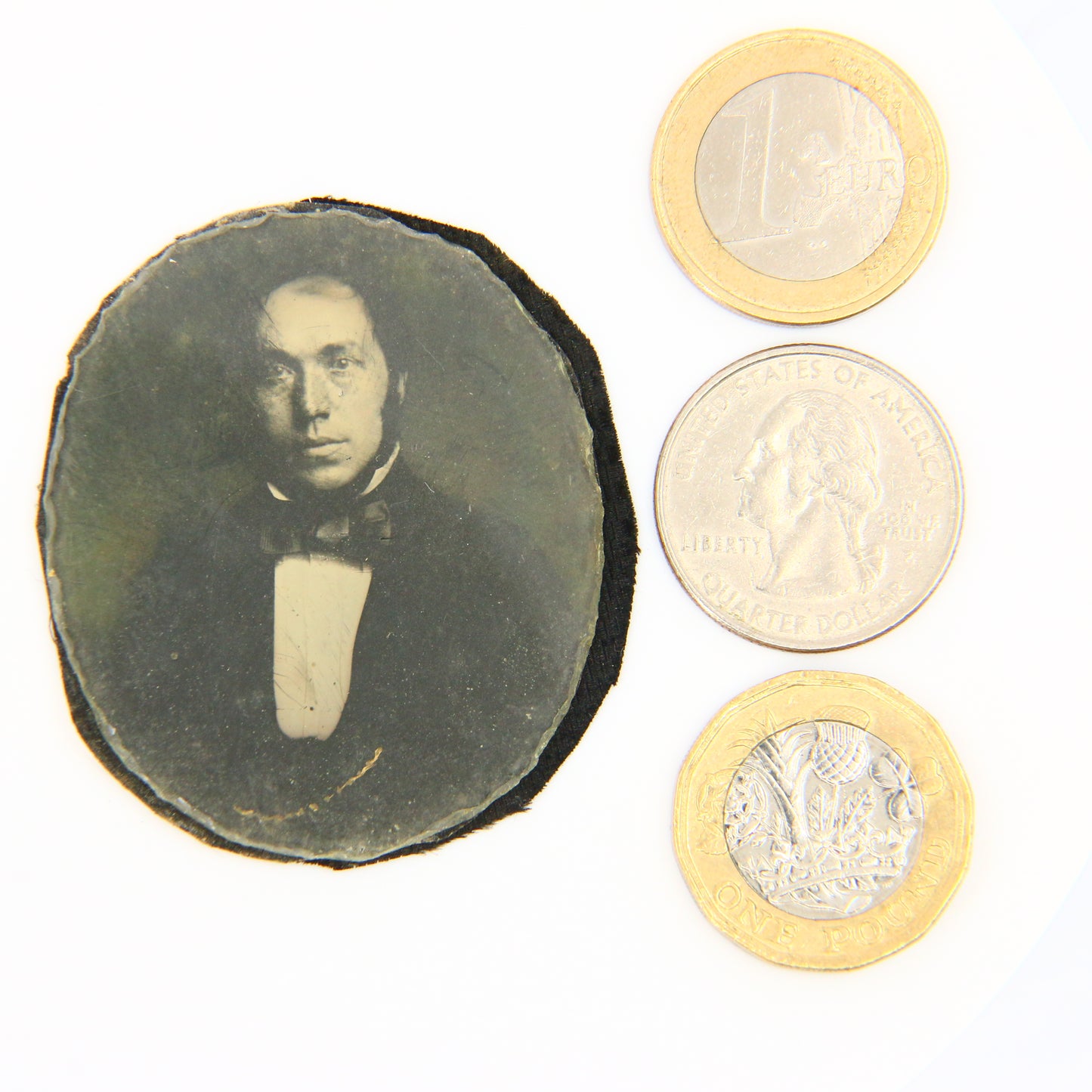 Antique Daguerreotype Photograph Glass with Backing 1800s Photography Man in SuitAntique Daguerreotype Photograph Glass with Backing 1800s Photography Man in Suit