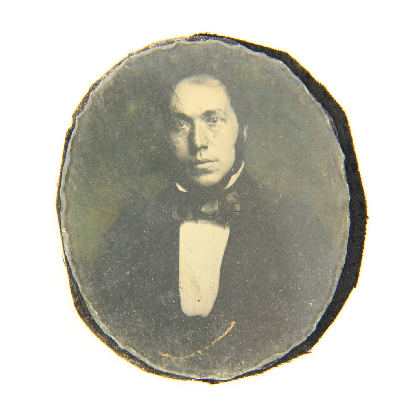 Antique Daguerreotype Photograph Glass with Backing 1800s Photography Man in SuitAntique Daguerreotype Photograph Glass with Backing 1800s Photography Man in Suit