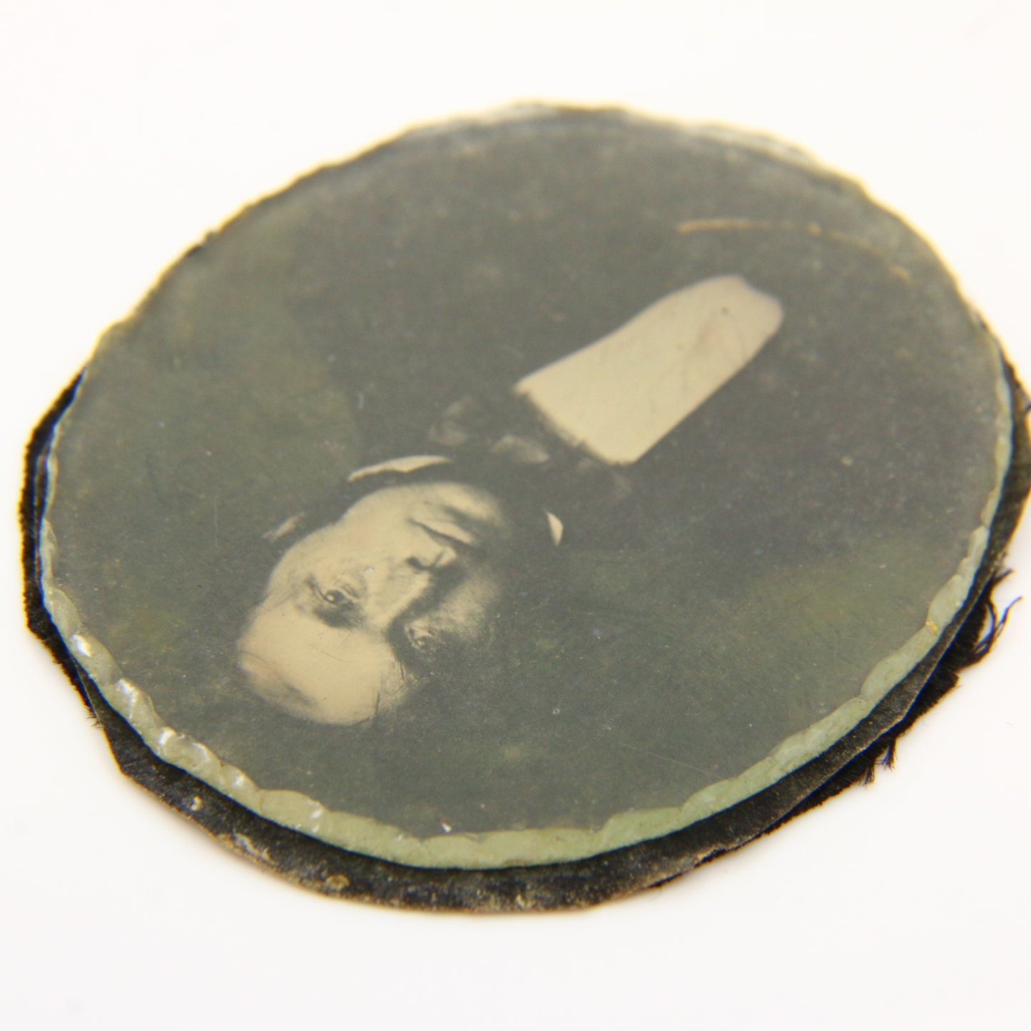 Antique Daguerreotype Photograph Glass with Backing 1800s Photography Man in SuitAntique Daguerreotype Photograph Glass with Backing 1800s Photography Man in Suit