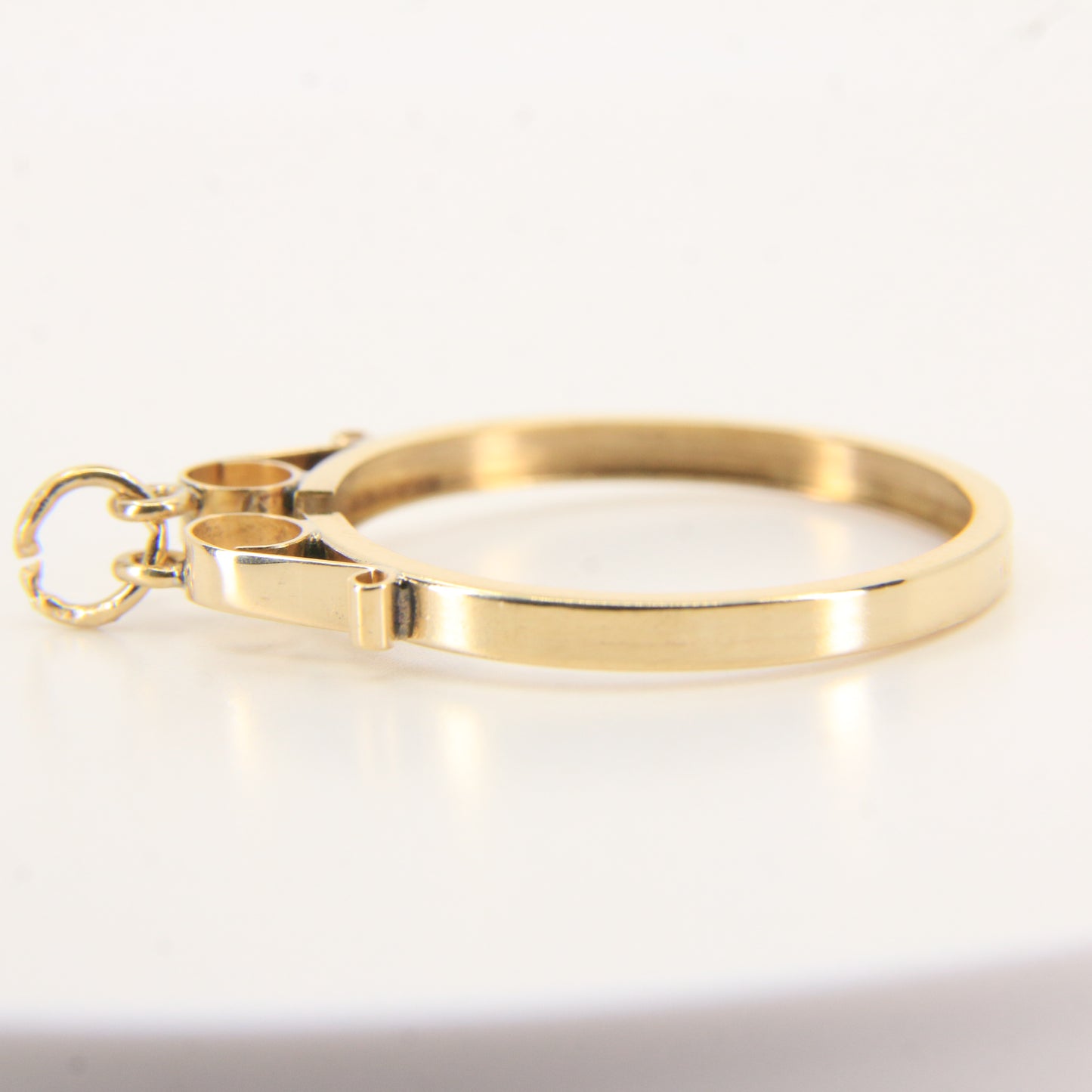 Vintage 9ct Hallmarked Yellow Gold Full Sovereign Coin Holder Pendant Frame