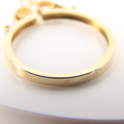 Vintage 9ct Hallmarked Yellow Gold Full Sovereign Coin Holder Pendant Frame