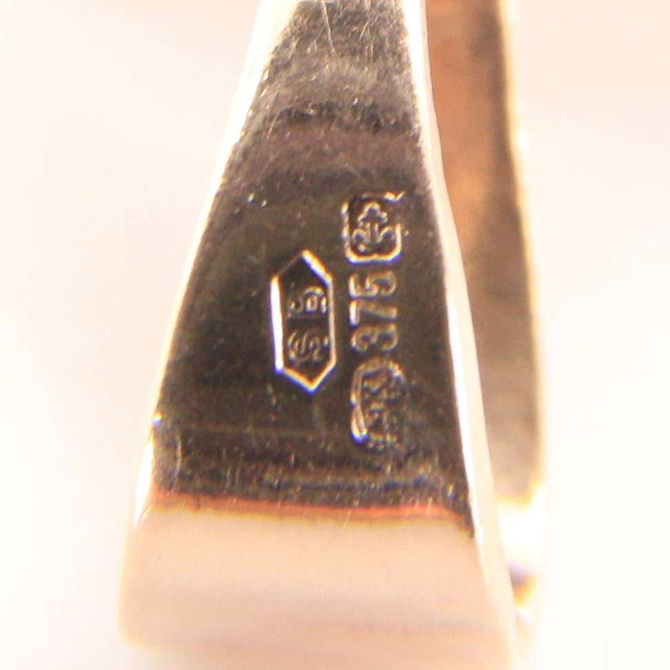 Vintage 9ct Hallmarked Rose Gold Puff Heart Locket Double Photo Pendant Gift