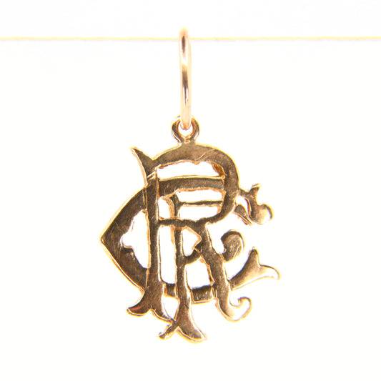 Vintage 9ct Football Team Charm Rangers Gold Pendant Hallmarked Yellow Gold Gift