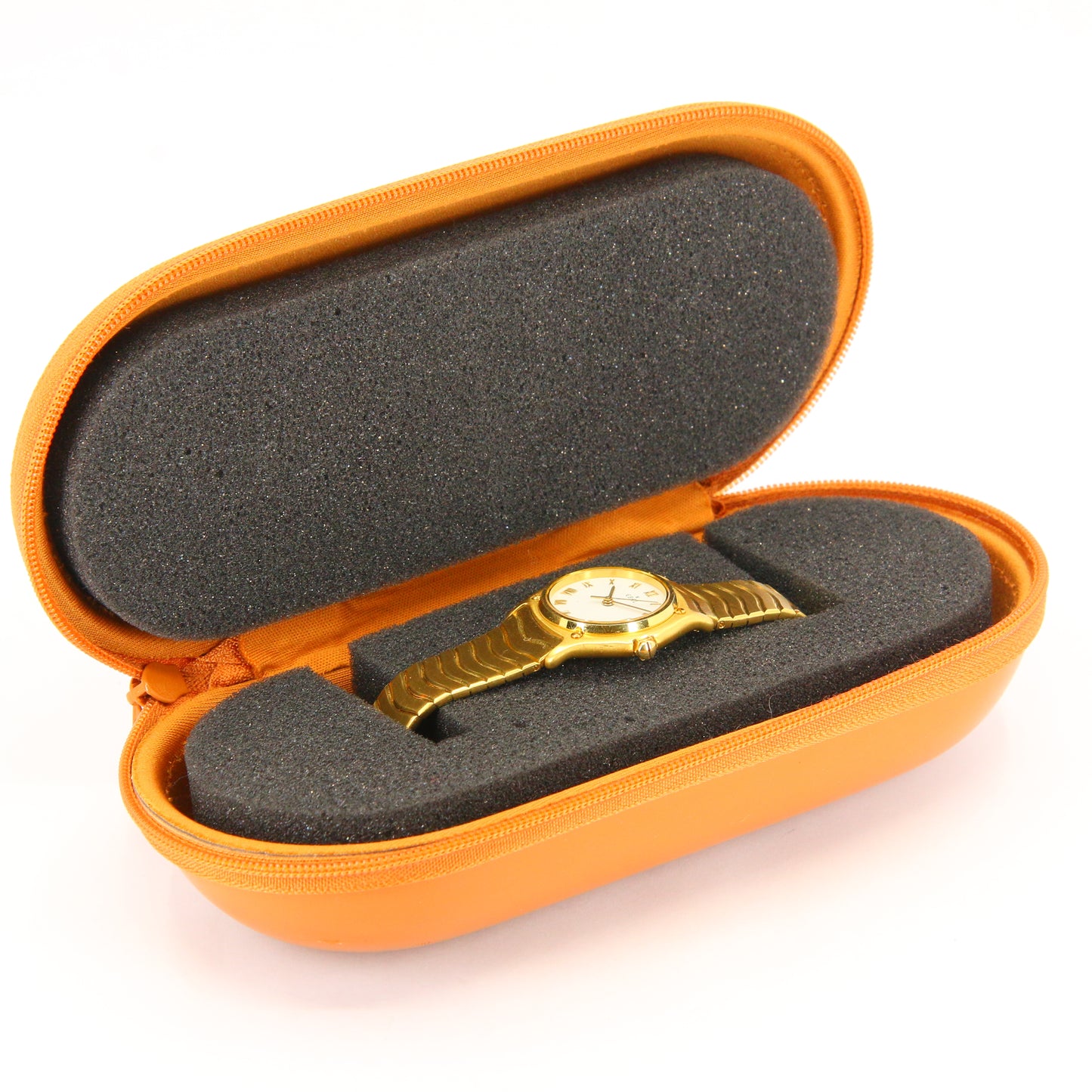 Vintage 18 Karat Ebel Wave Gold Damenuhr Gelbgold Armbanduhr verpackt als Geschenk