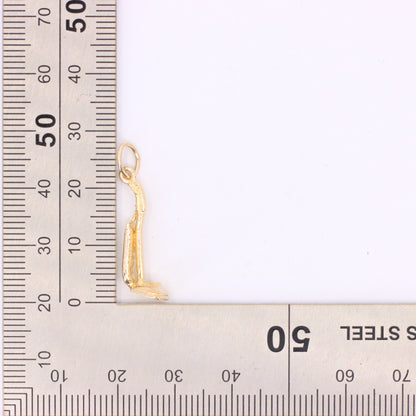 Vintage 9ct Hallmarked Yellow Gold Vacuum Cleaner Charm House Cleaning Pendant