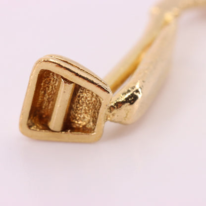 Vintage 9ct Hallmarked Yellow Gold Vacuum Cleaner Charm House Cleaning Pendant