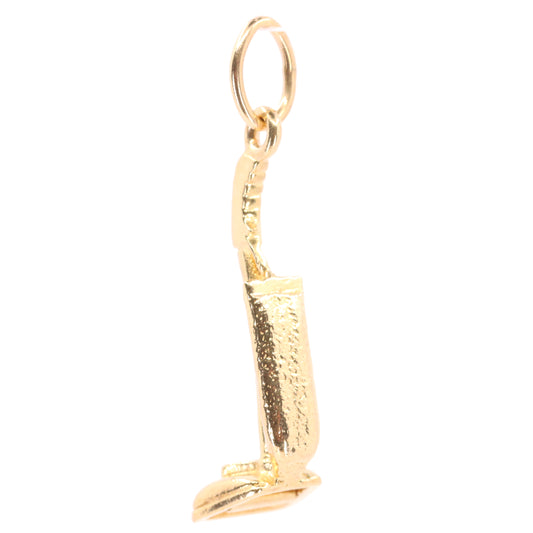 Vintage 9ct Hallmarked Yellow Gold Vacuum Cleaner Charm House Cleaning Pendant