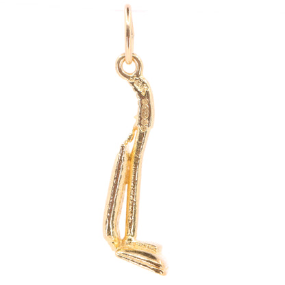 Vintage 9ct Hallmarked Yellow Gold Vacuum Cleaner Charm House Cleaning Pendant