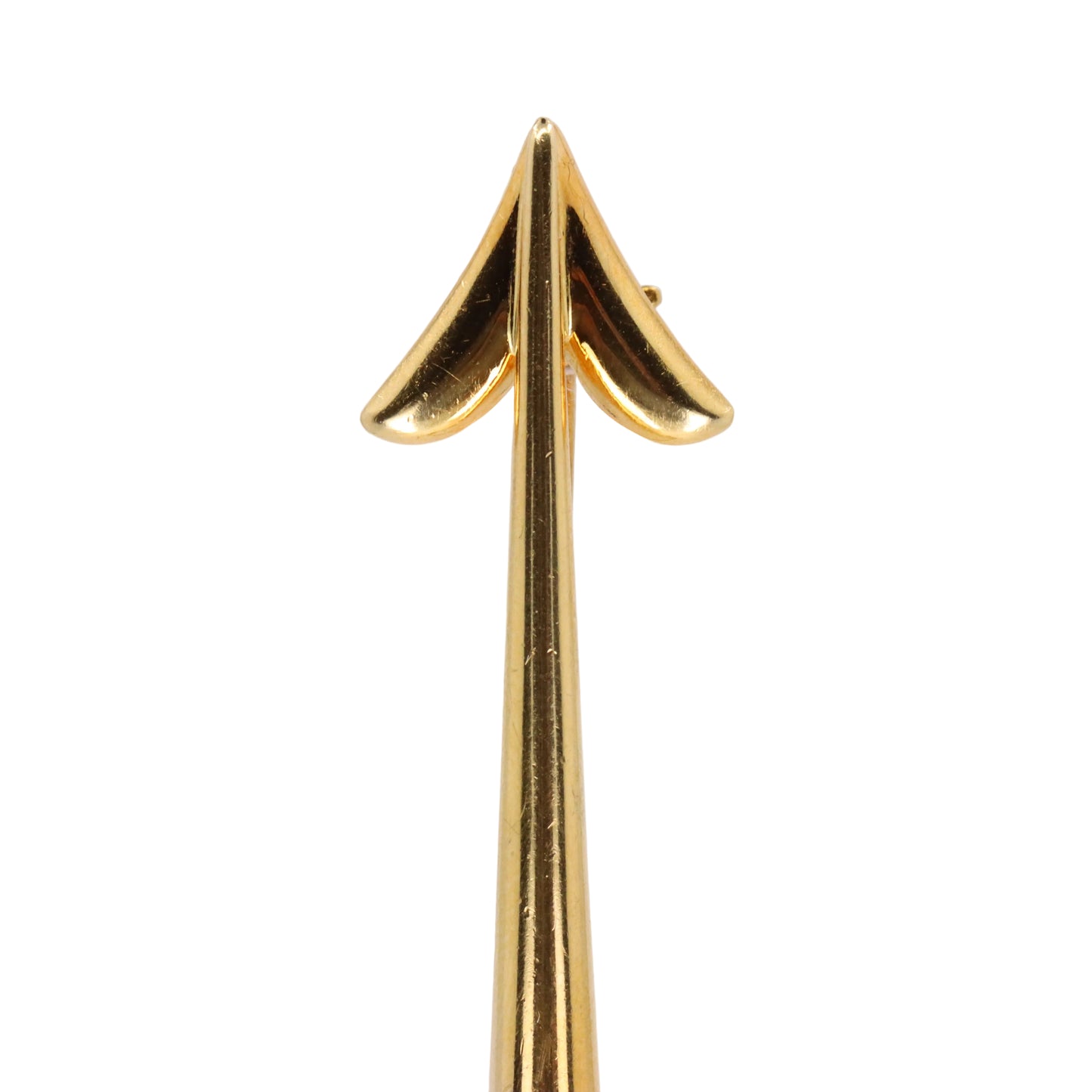Vintage 18ct Gold Roy Sarkin Statement Pin Tourmaline Diamond Arrow Brooch