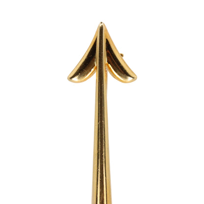 Vintage 18ct Gold Roy Sarkin Statement Pin Tourmaline Diamond Arrow Brooch