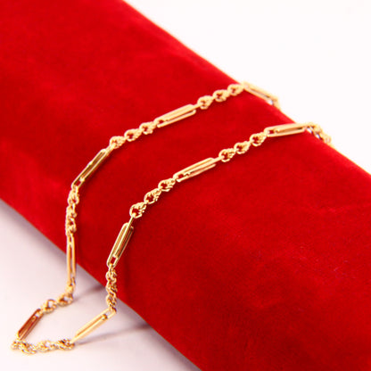 Vintage 9ct Albert Watch Guard Chain 14 INCH Chain Bracelet Yellow Gold Gift