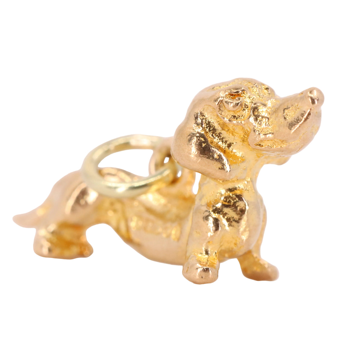 Vintage 9ct Hallmarked Gold Dachshund Sausage Dog Charm Pendant New Puppy Gift