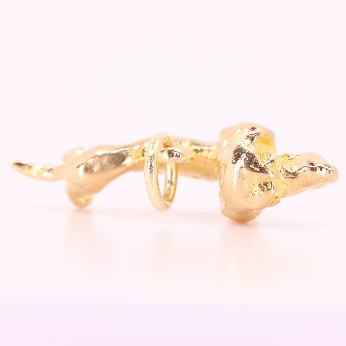 Vintage 9ct Hallmarked Gold Dachshund Sausage Dog Charm Pendant New Puppy Gift