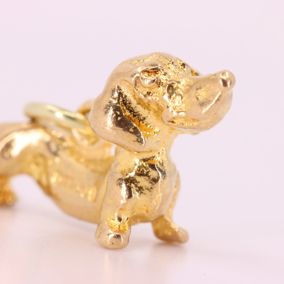 Vintage 9ct Hallmarked Gold Dachshund Sausage Dog Charm Pendant New Puppy Gift