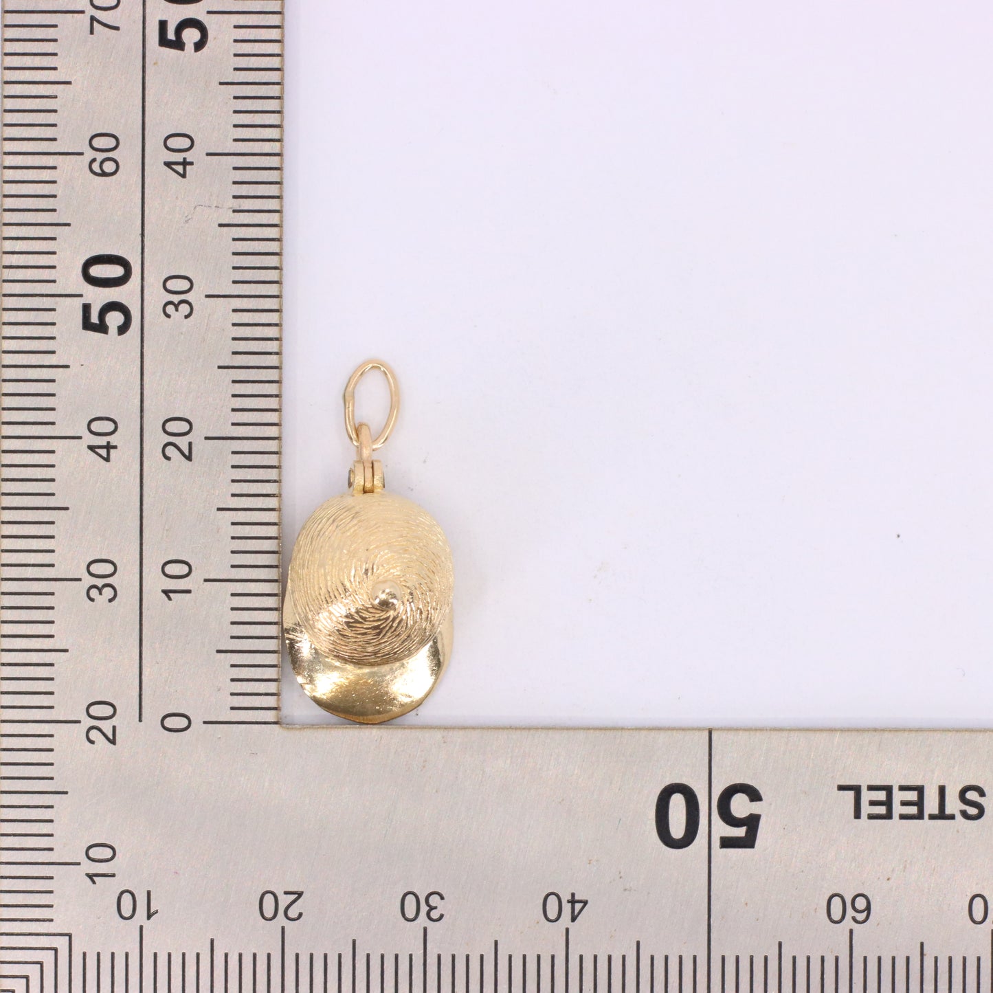 Vintage 9ct Hallmarked Gold Jockey Hat Opening Horse Pendant Equestrian Charm