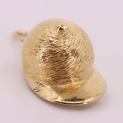 Vintage 9ct Hallmarked Gold Jockey Hat Opening Horse Pendant Equestrian Charm