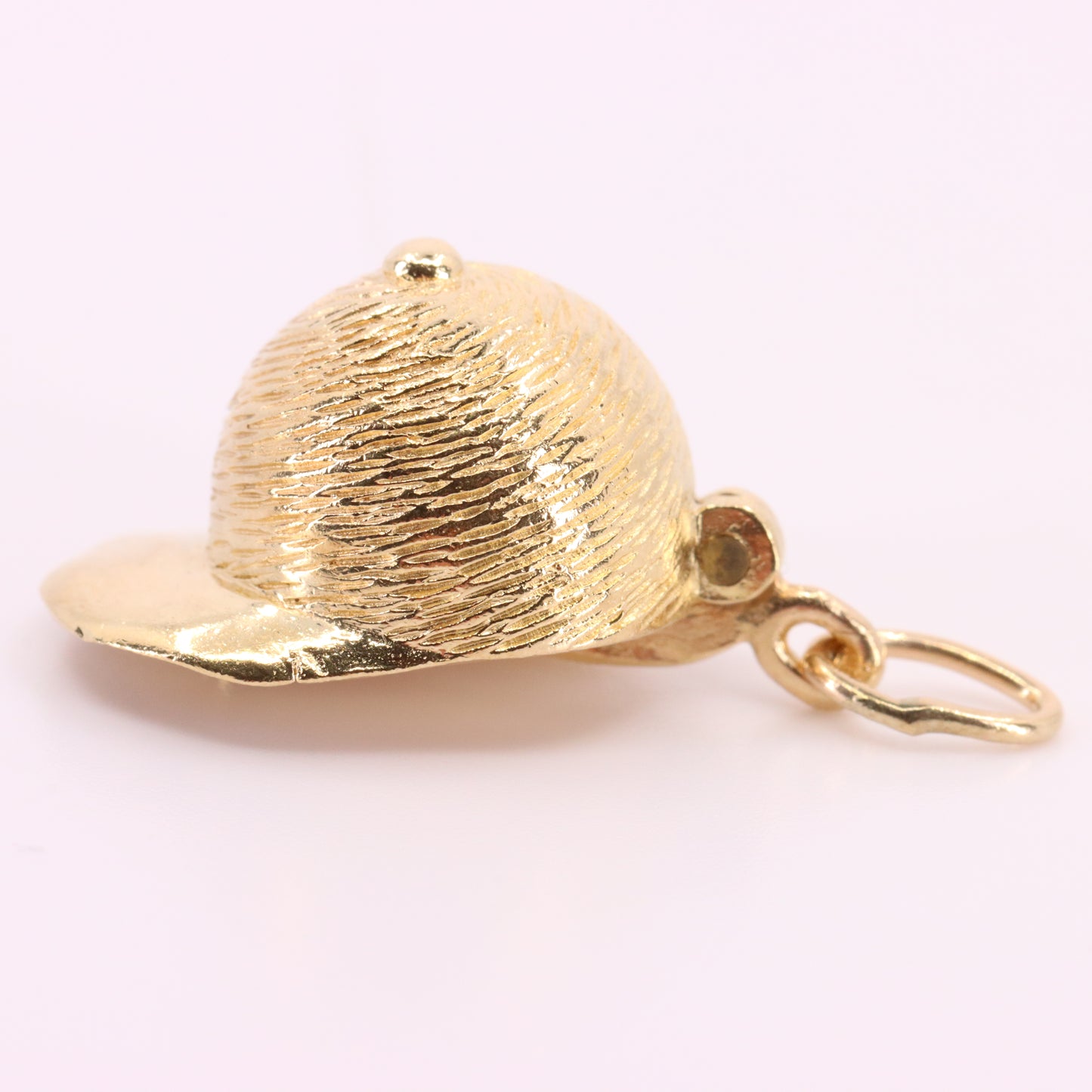 Vintage 9ct Hallmarked Gold Jockey Hat Opening Horse Pendant Equestrian Charm