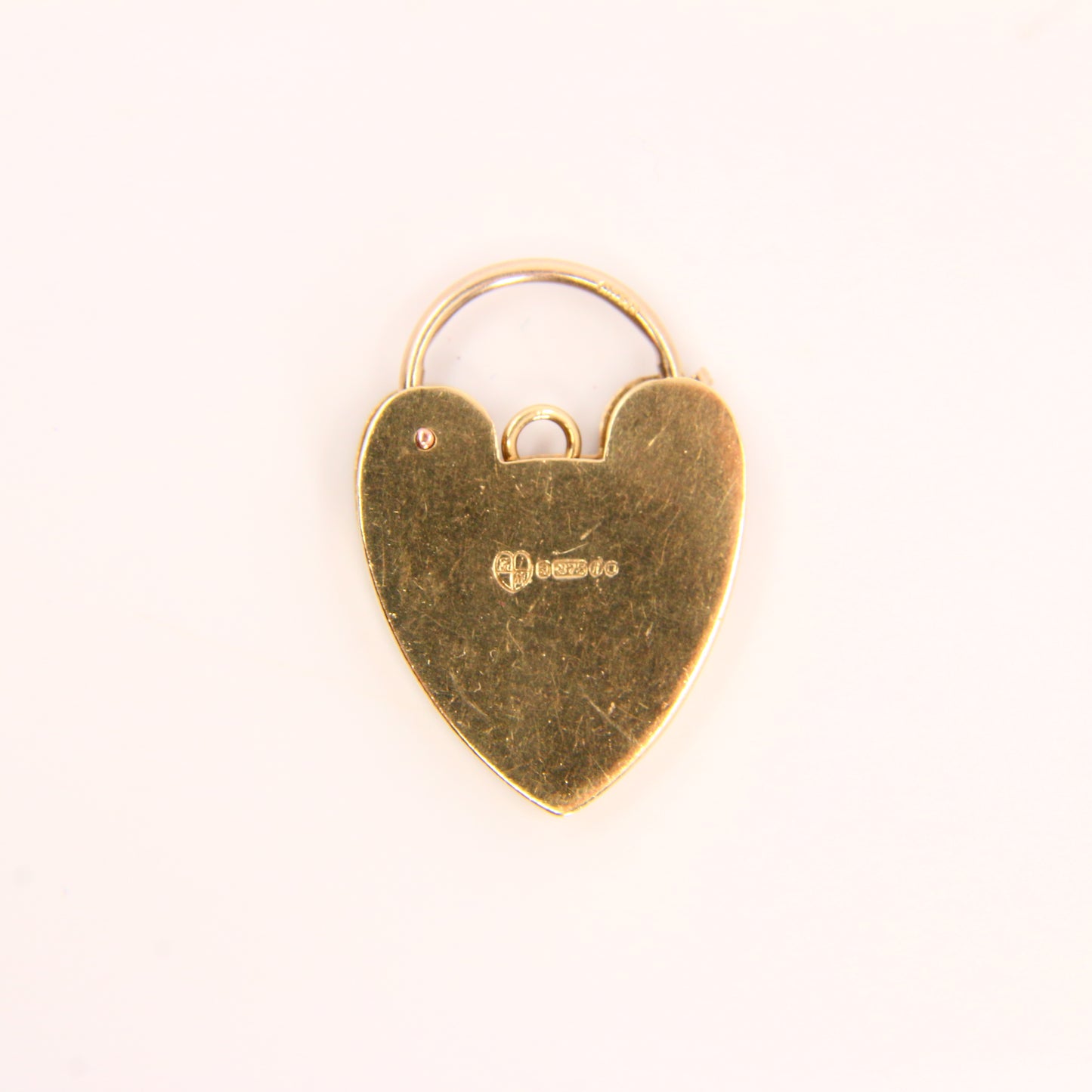 Vintage 9ct Heart Lock Gold Charm Padlock Closer Pendant Hallmarked Gifts Crafts