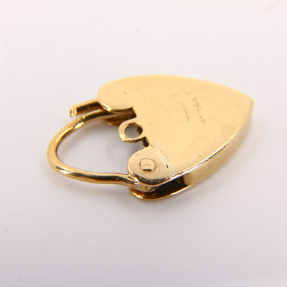 Vintage 9ct Engraved Heart Lock Gold Charm Padlock Pendant Hallmarked Gifts