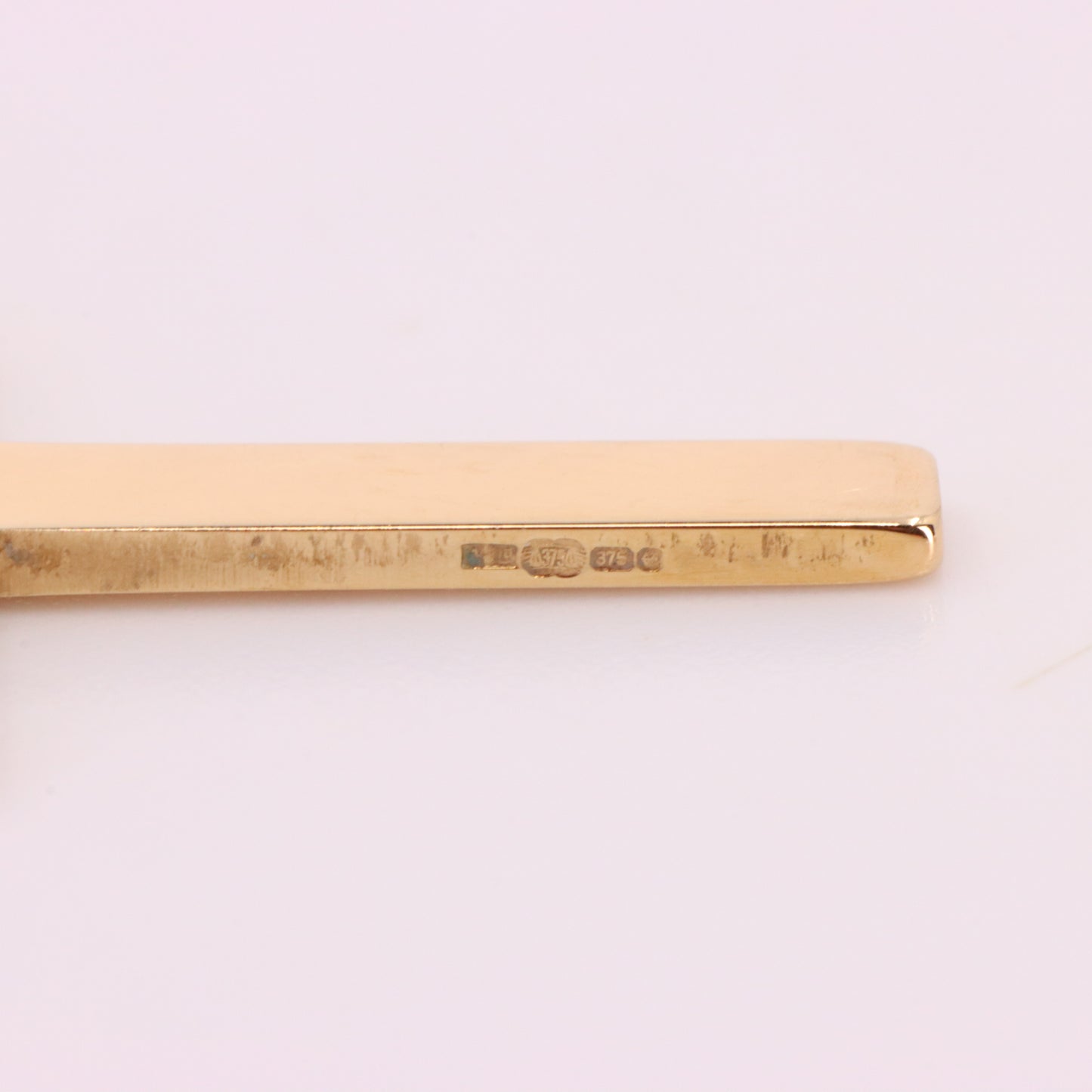 Vintage 9ct Gold Cross Pendant Hallmarked Plain Yellow Gold Christian Charm