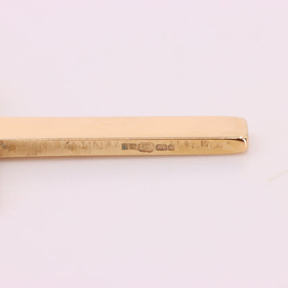 Vintage 9ct Gold Cross Pendant Hallmarked Plain Yellow Gold Christian Charm