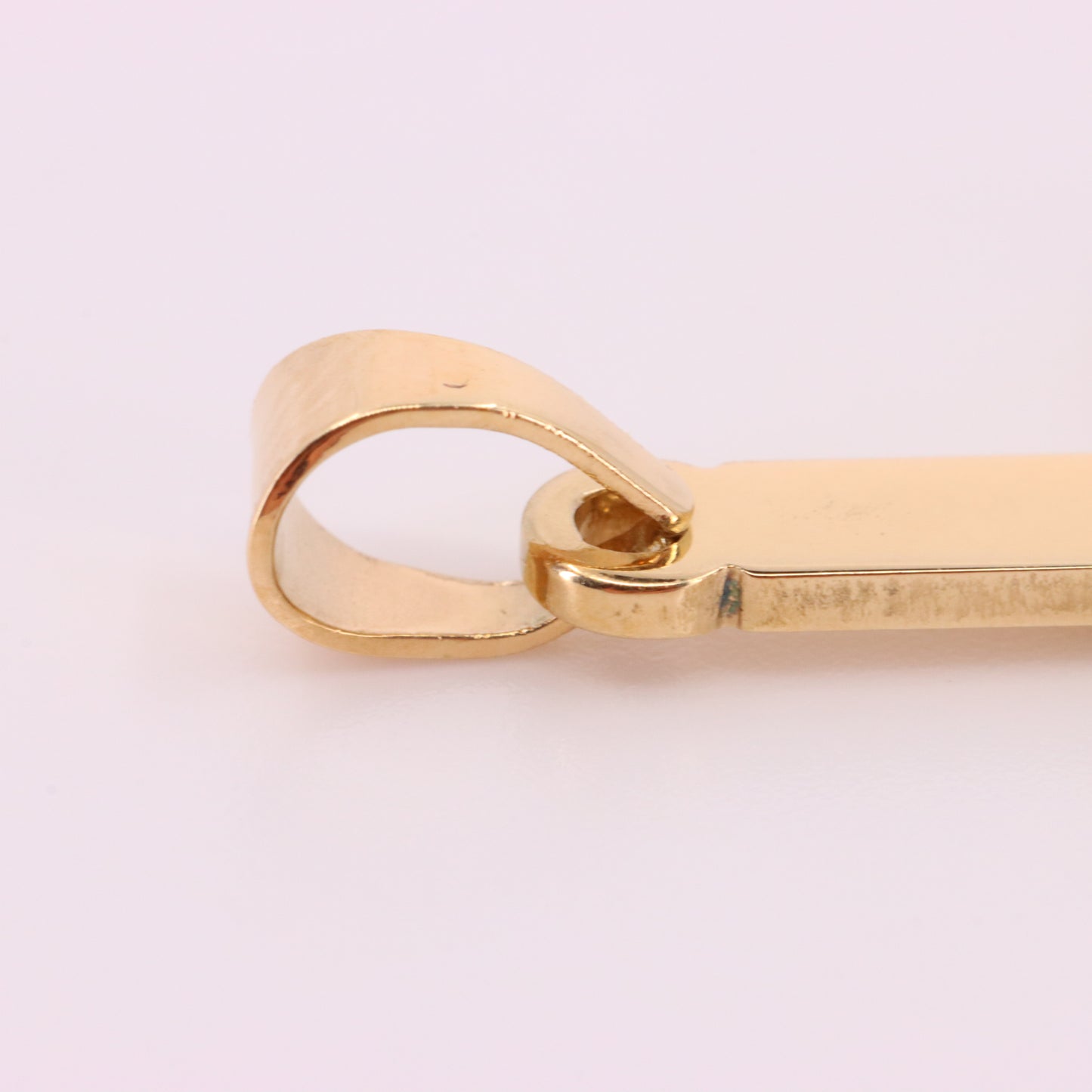 Vintage 9ct Gold Cross Pendant Hallmarked Plain Yellow Gold Christian Charm