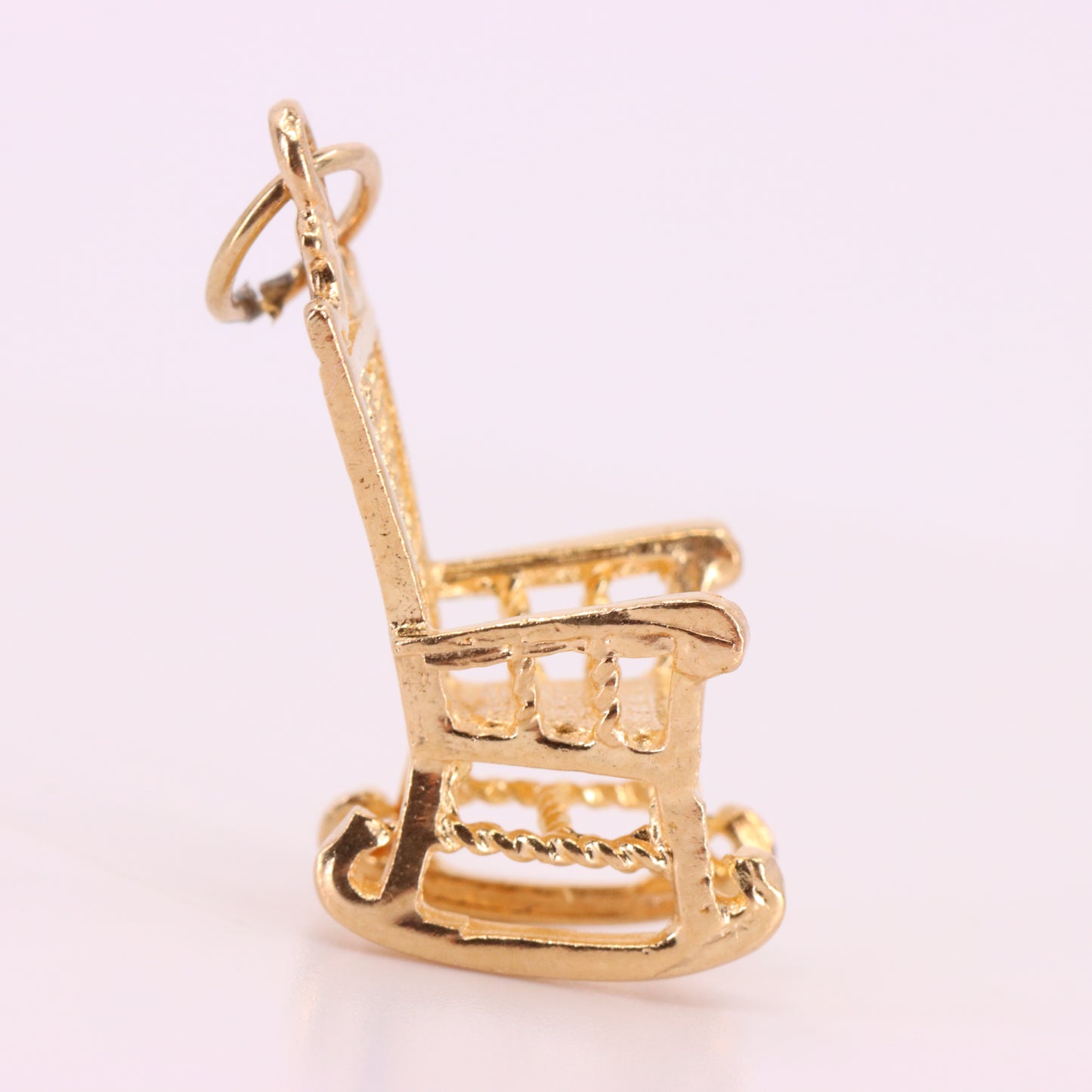 Vintage 9ct Hallmarked Gold Rocking Chair Charm Pendant Yellow Gold