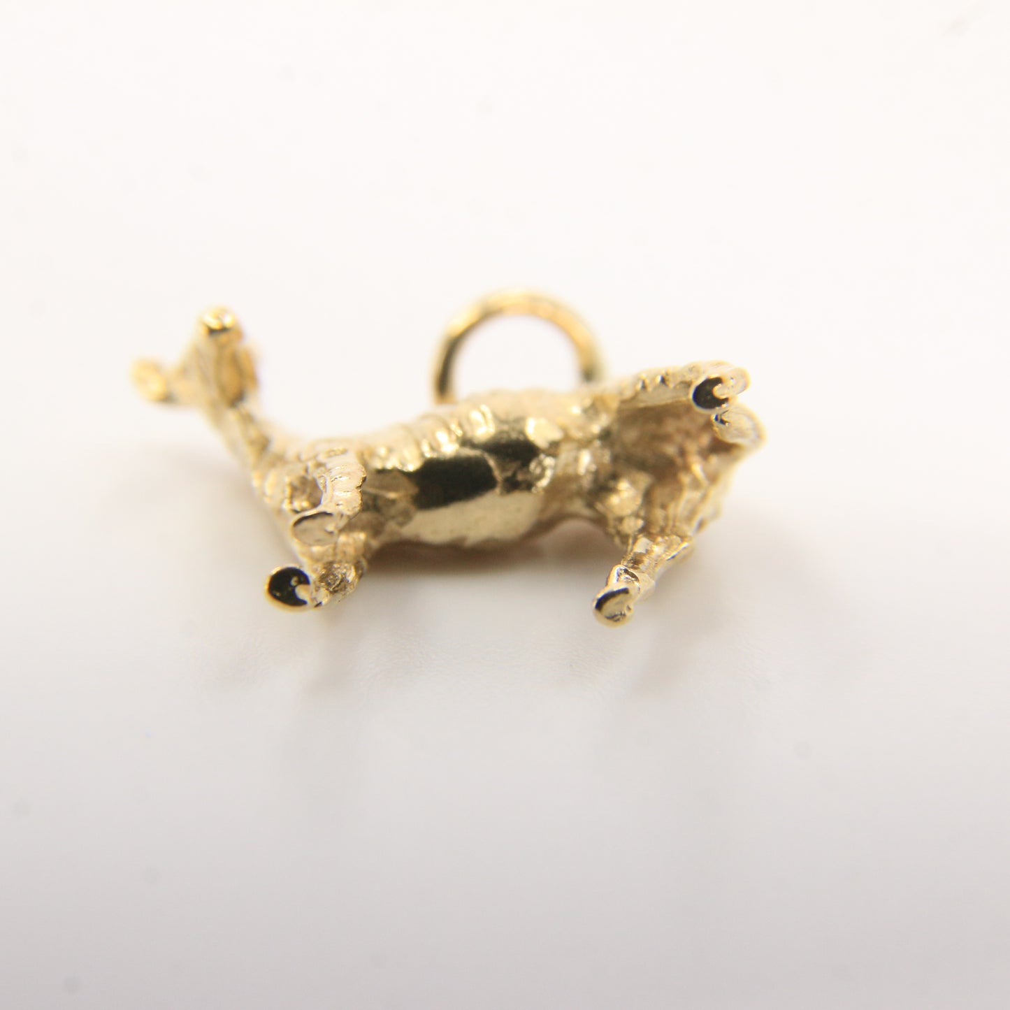 Vintage 9ct Gold Zebra Pendant Yellow Gold Animal Charm Striped Horse Gift