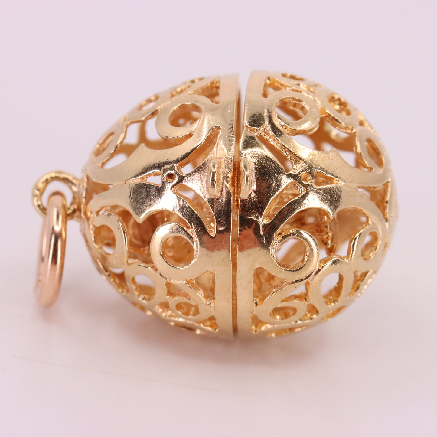 Vintage 9ct Hallmarked Gold Opening Egg Chick Pendant Animal Charm Easter Gift