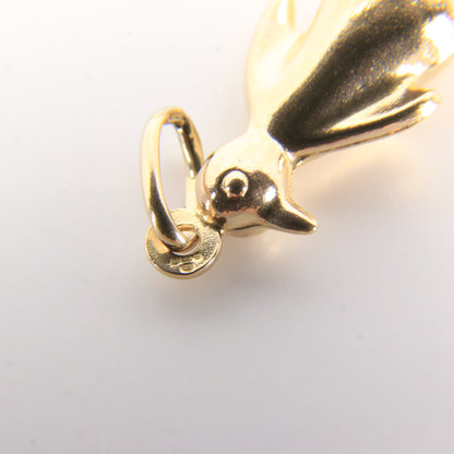 Vintage 9ct Hallmarked Gold Penguin Pendant Charm Hollow Yellow Gold Gift