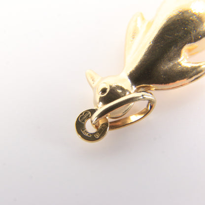Vintage 9ct Hallmarked Gold Penguin Pendant Charm Hollow Yellow Gold Gift