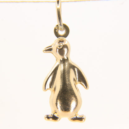 Vintage 9ct Hallmarked Gold Penguin Pendant Charm Hollow Yellow Gold Gift