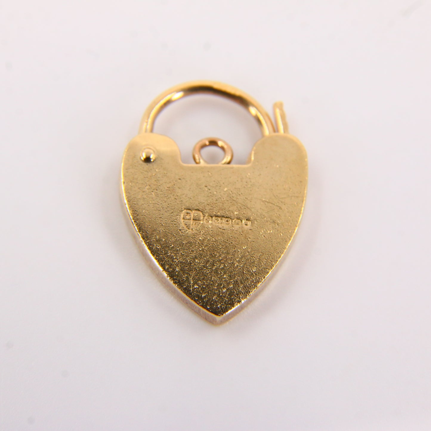 Vintage 9ct Heart Lock Gold Charm Padlock Closer Pendant Hallmarked Gifts Crafts