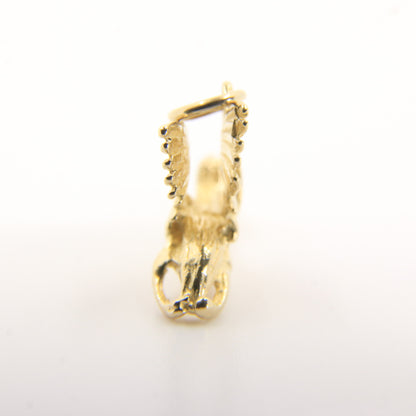 Vintage 9ct Gold Stork With Baby Pendant Yellow Gold Animal Charm Gift