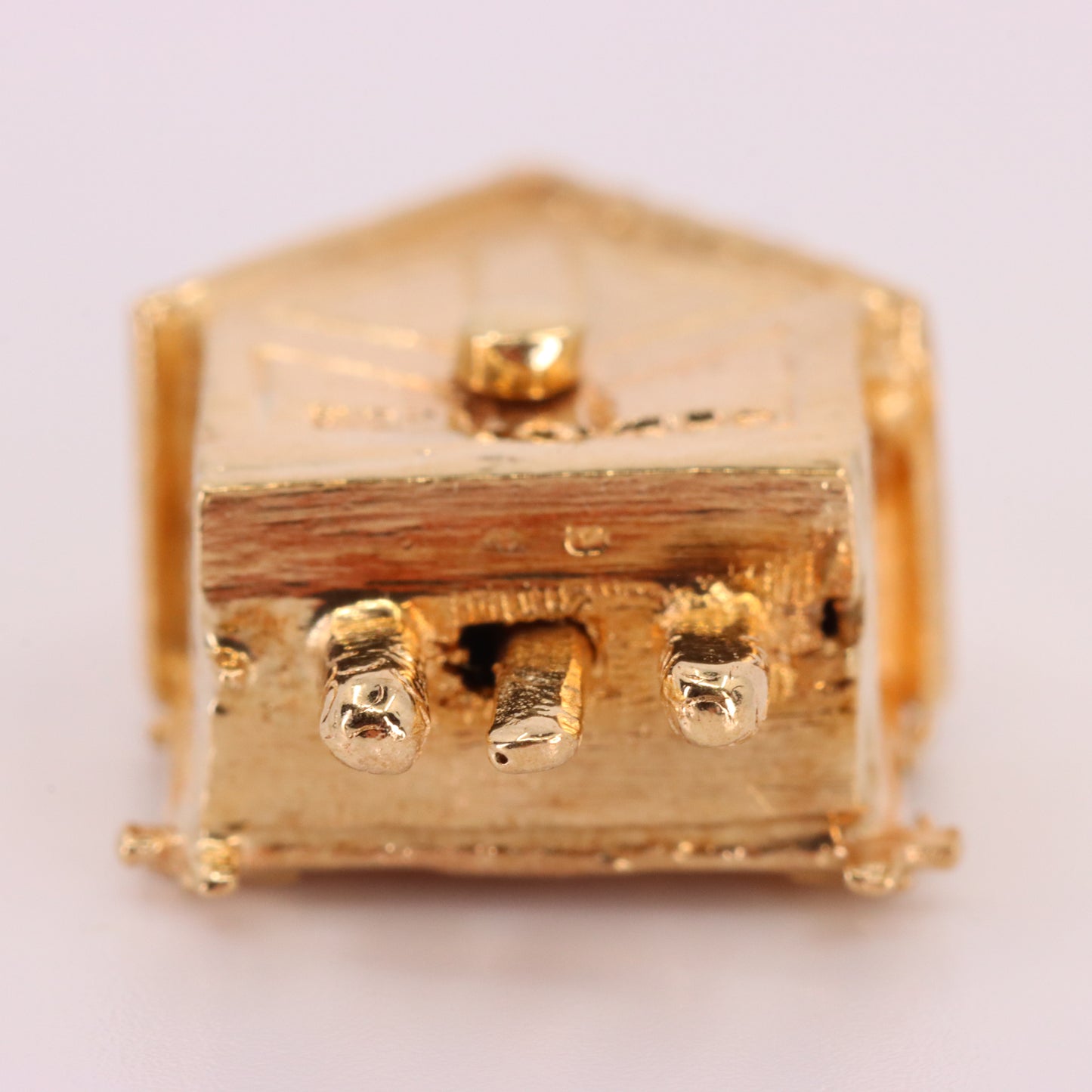 Vintage 9ct Hallmarked Gold Cuckoo Clock Charm Pendant Moving Bird Charm