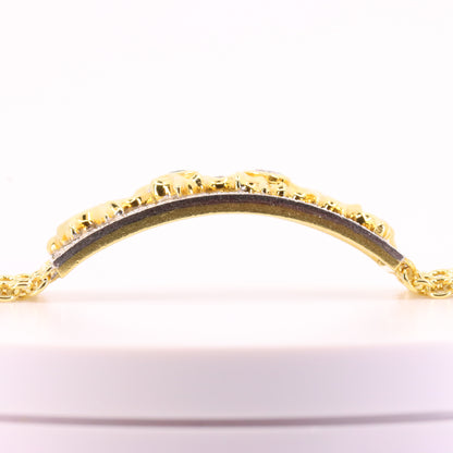 Vintage 18ct Roy Sarkin Waterfall Emerald Diamond Bracelet 8 Inch Boxed Gift
