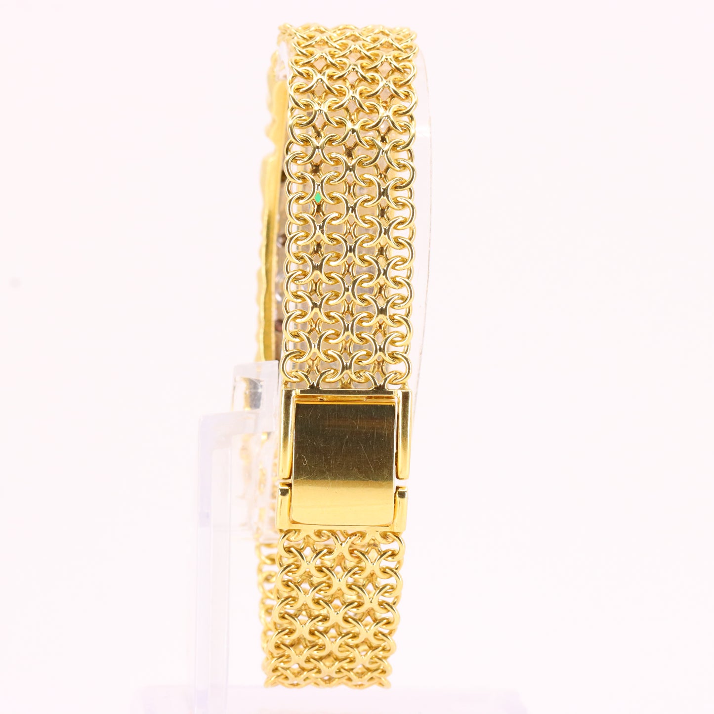 Vintage 18ct Roy Sarkin Waterfall Emerald Diamond Bracelet 8 Inch Boxed Gift