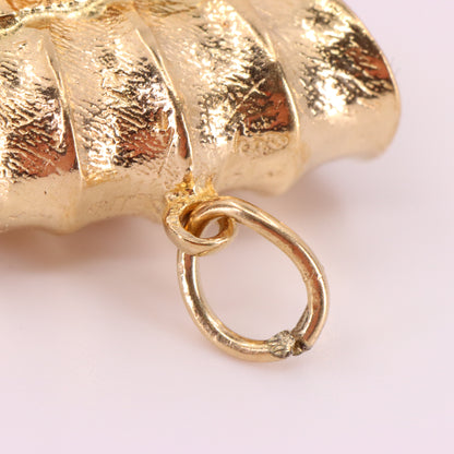Vintage 9ct Hallmarked Yellow Gold Western Wagon Charm Cowboy Travel Pendant