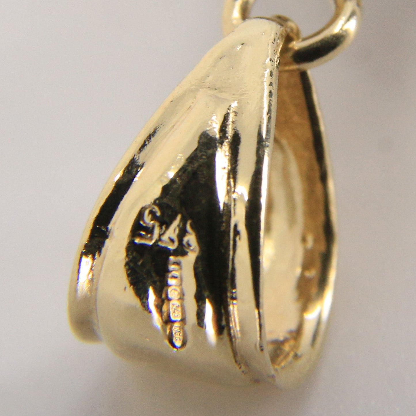 Vintage 9ct Gold Hallmarked Cubic Zirconia Cross Pendant Sparkling CZ Charm