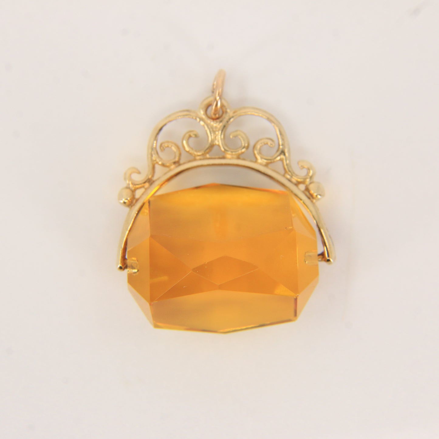 Vintage 9ct Hallmarked Gold Spinner Pendant Charm Gift