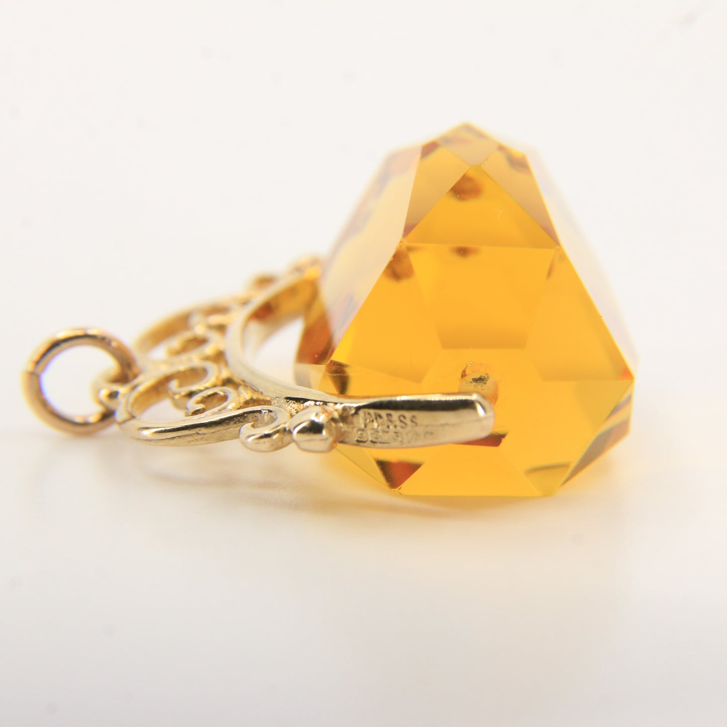 Vintage 9ct Hallmarked Gold Spinner Pendant Charm Gift